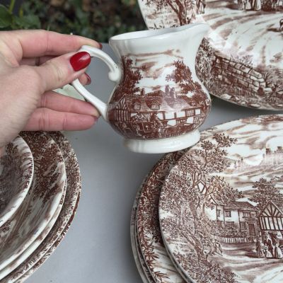 Молочник J.Broadhurst & Sons Swan Inn 200 мл Англия