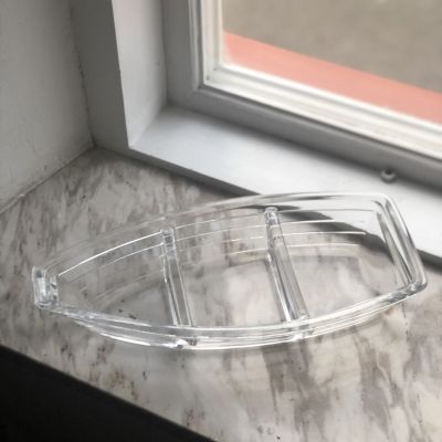 Блюдо менажница Лодка хрусталь Nybro Швеция