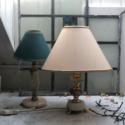 Светильник настольный Вселенная без абажура оникс