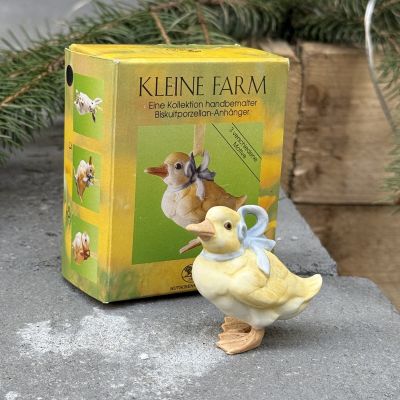 Подвес Hutschenreuther Утенок 6 см бисквитный фарфор Германия 