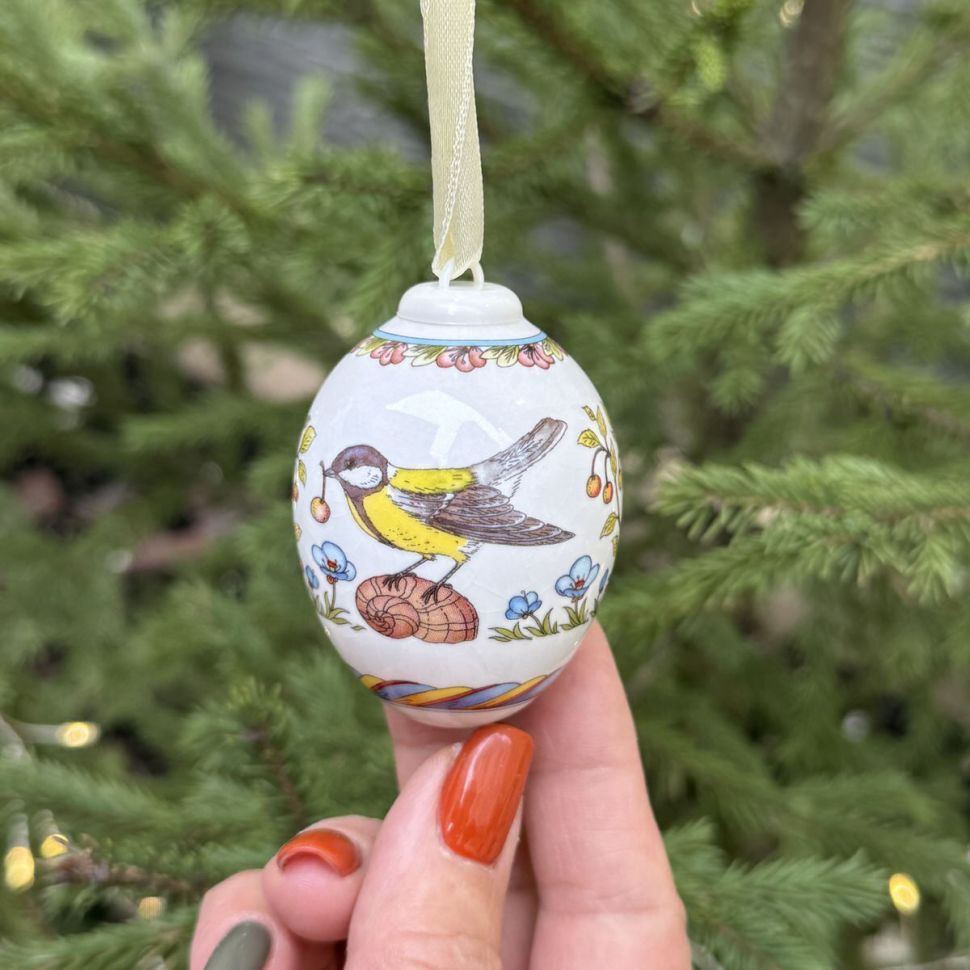 Подвес Яйцо пасхальное Hutschenreuther 7 см фарфор Германия 2011 г.