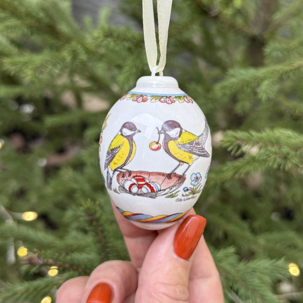 Подвес Яйцо пасхальное Hutschenreuther 7 см фарфор Германия 2011 г.