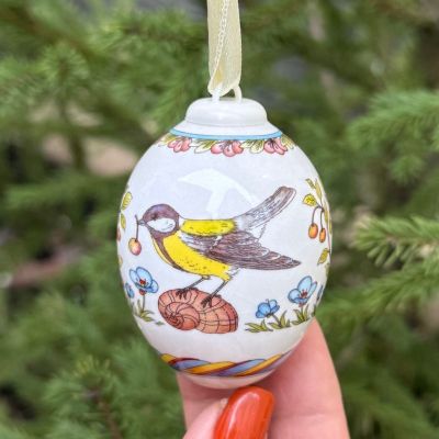 Подвес Яйцо пасхальное Hutschenreuther 7 см фарфор Германия 2011 г.