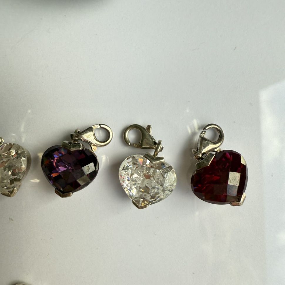 Подвеска шарм Thomas Sabo Сердце кристалл прозрачный 1,7 см 925