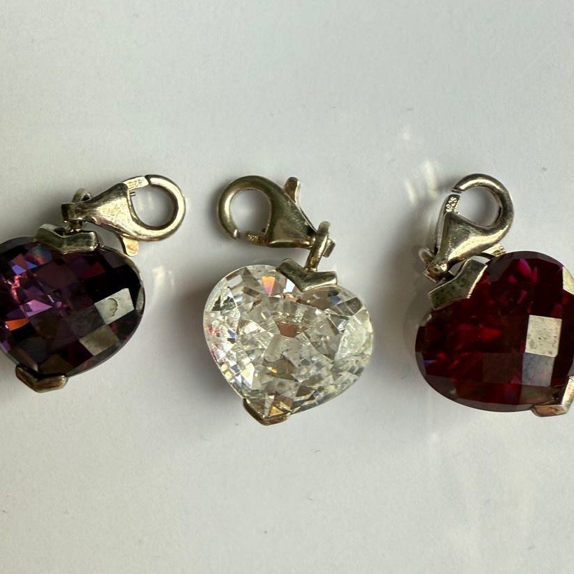 Подвеска шарм Thomas Sabo Сердце кристалл прозрачный 1,7 см 925