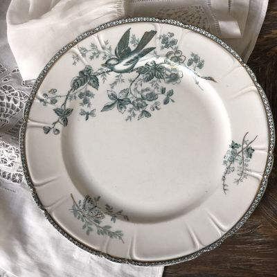 Тарелка столовая 1887-1939 гг. Gustafsberg кракелюр