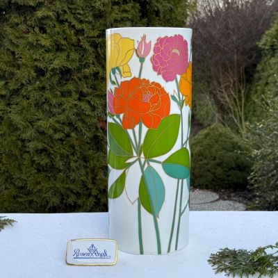 Ваза Rosenthal Wolf Bauer Розы 43 см фарфор Германия 70е гг.