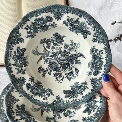 Тарелка глубокая Enoch Wedgwood Asiatic Phesants Фазан 22 см Англия