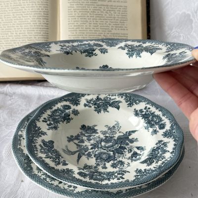 Тарелка глубокая Enoch Wedgwood Asiatic Phesants Фазан 22 см Англия