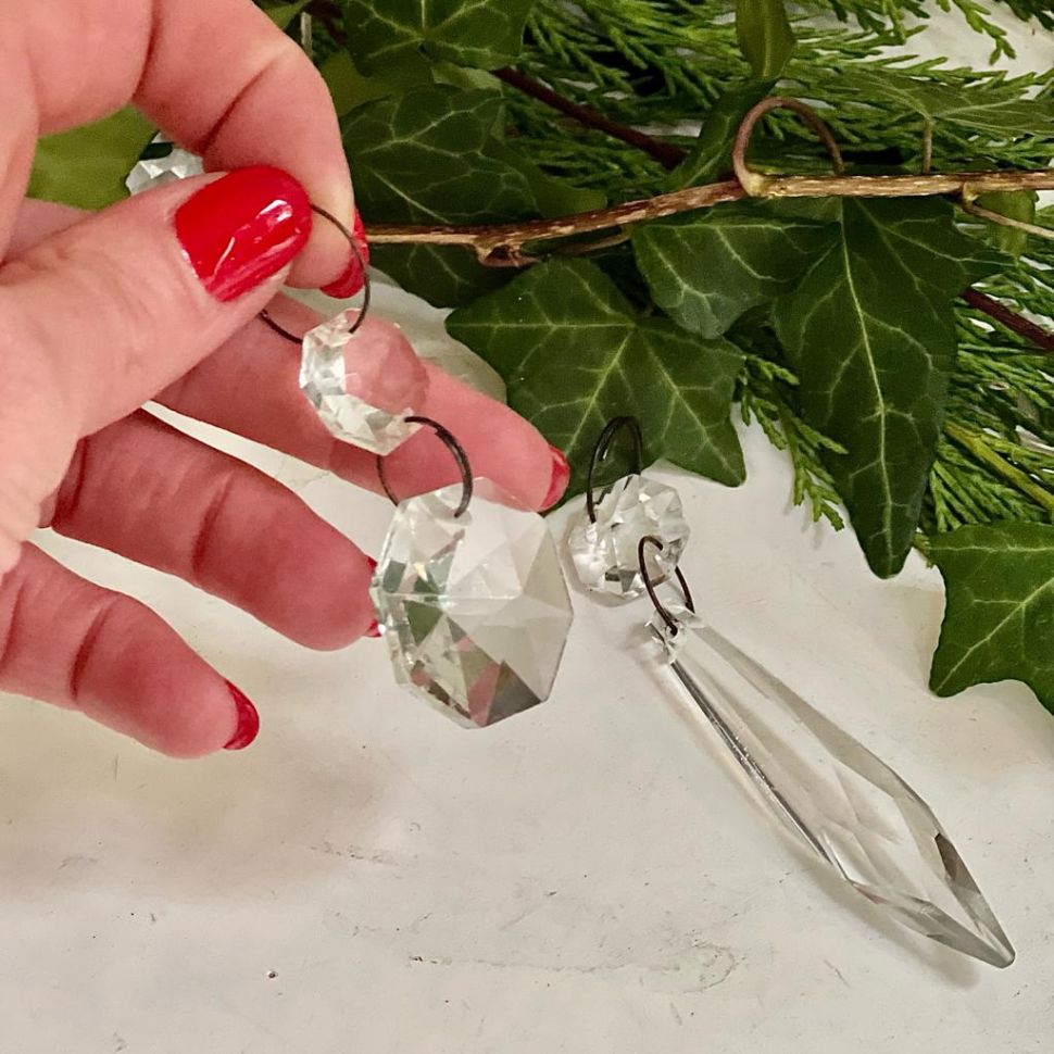 Подвес хрусталик 6 см Круг диамант