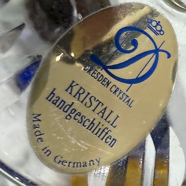 Бокал Dresden crystal набор 2 шт. 200 мл накладной хрусталь Германия 