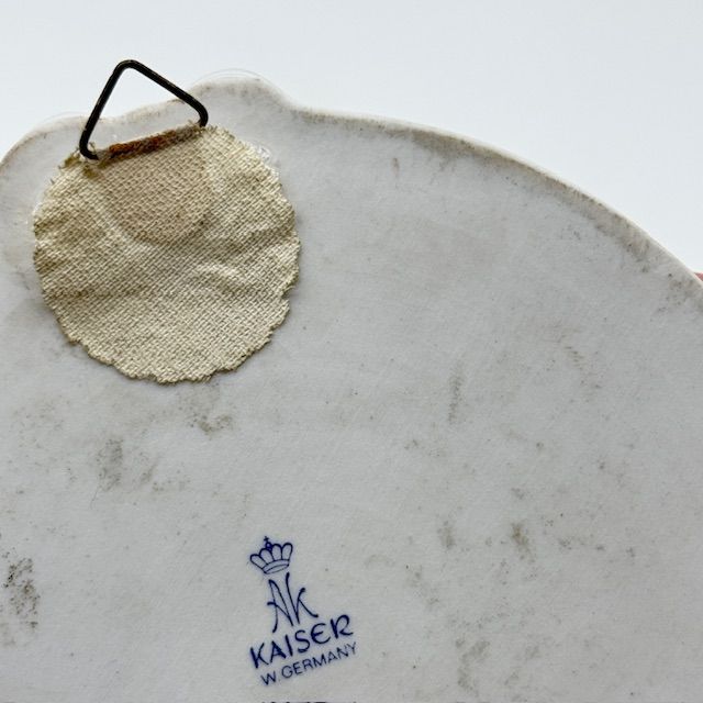 Панно Плакетка Kaiser Мейсенский букет 13 см фарфор Германия 