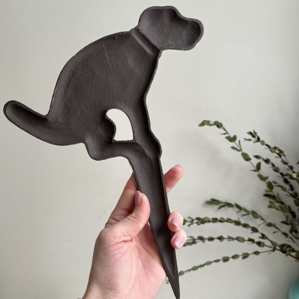 Знак для газона No Dog 32 см чугун