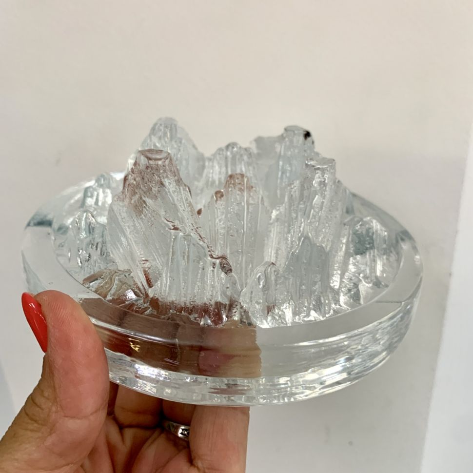 Пепельница 15 см на ножках хрусталь Швеция