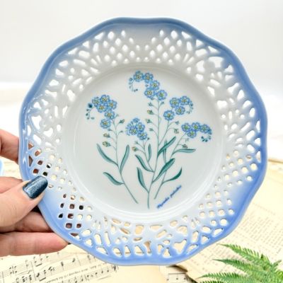 Тарелка Schumann Arzberg Tradition Myosotis palustris 19 см Бавария