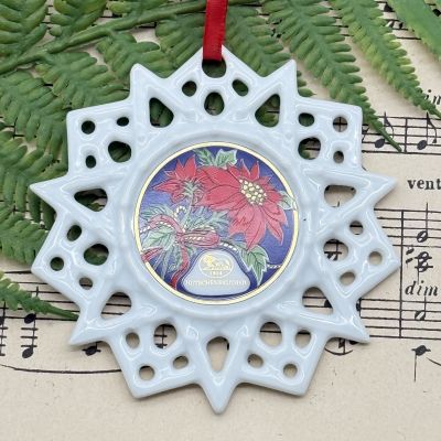 Подвес Звезда рождественский мотив 8 см Hutschenreuther Германия