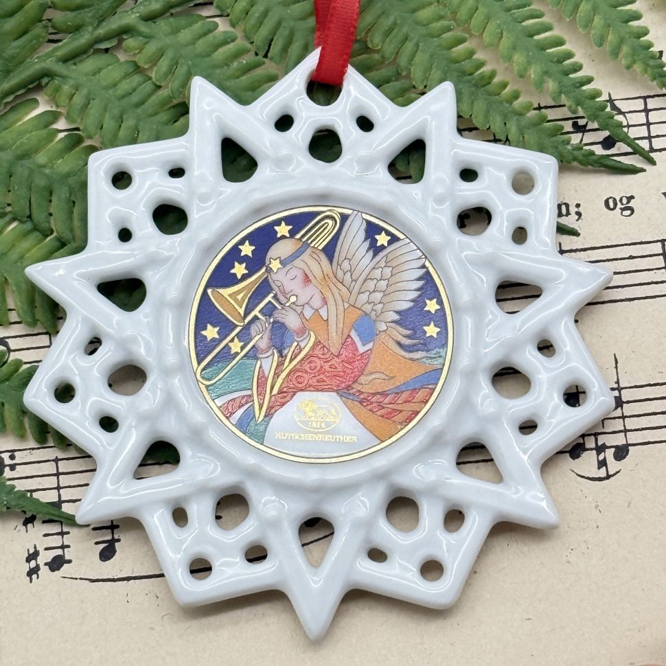 Подвес Звезда рождественский мотив 8 см Hutschenreuther Германия