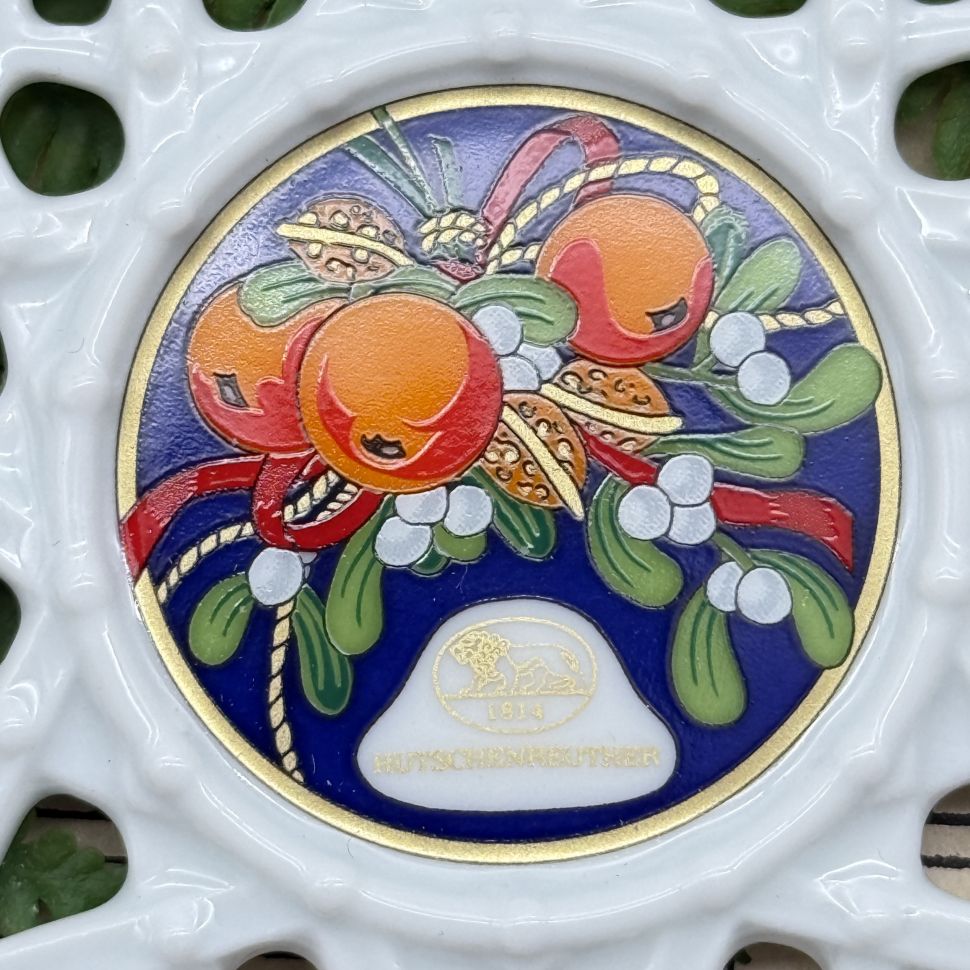 Подвес Звезда рождественский мотив 8 см Hutschenreuther Германия