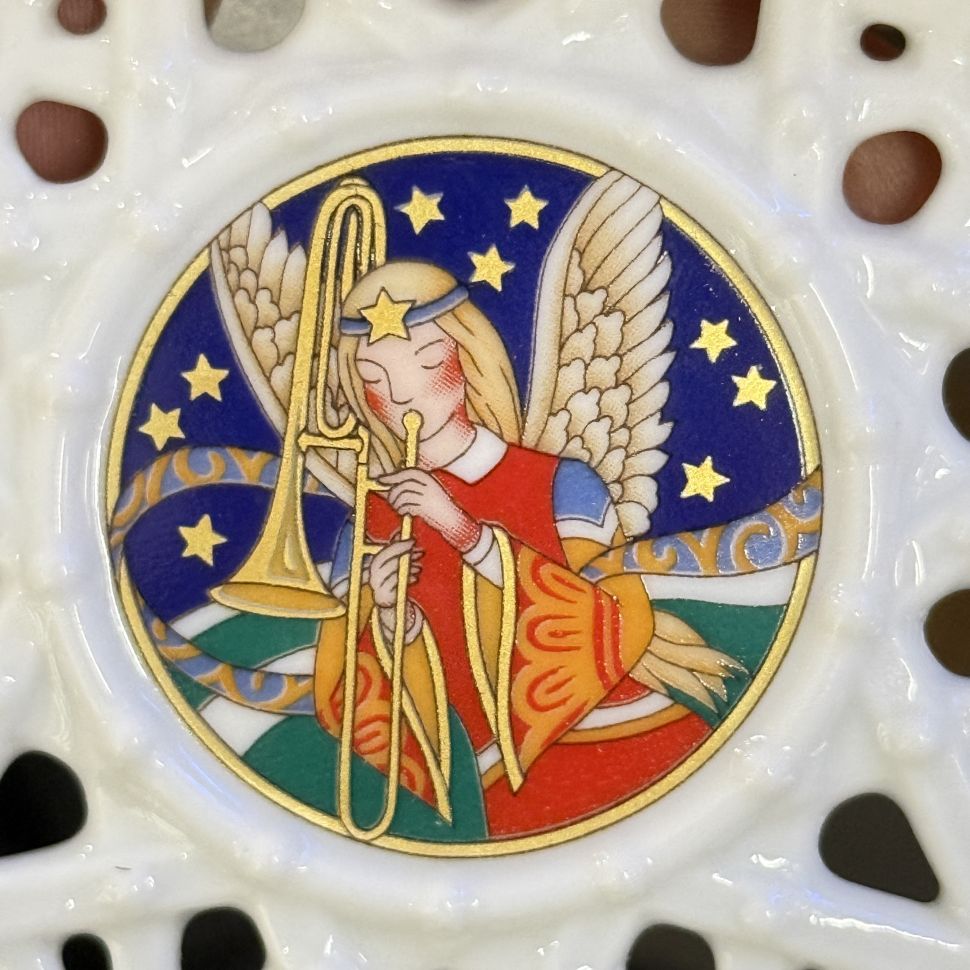 Подвес Звезда рождественский мотив 8 см Hutschenreuther Германия