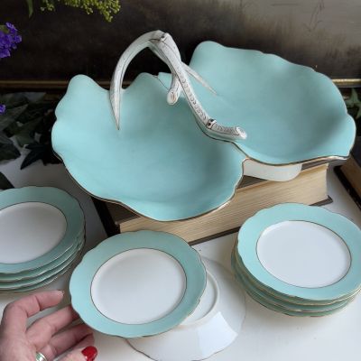 Тарелка десертная Limoges 13 см тиффани Франция