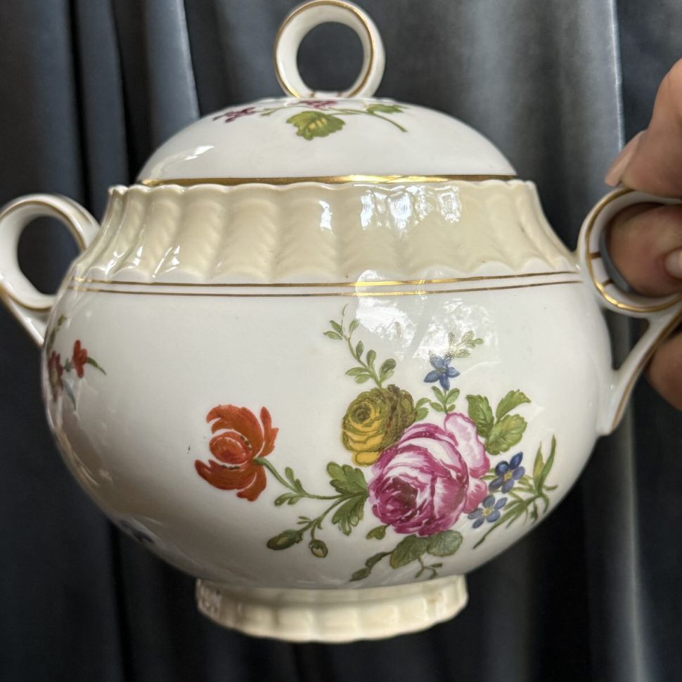 Сахарница Limoges Bernardaud​ 18 см Франция 
