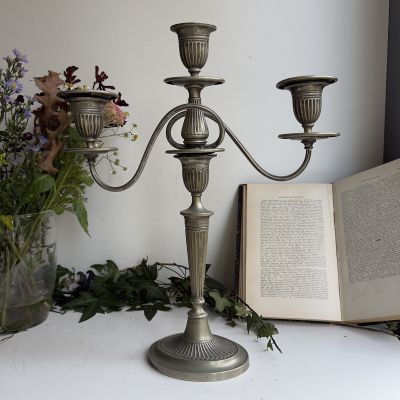 Подсвечник на три свечи трансформер мельхиор Франция