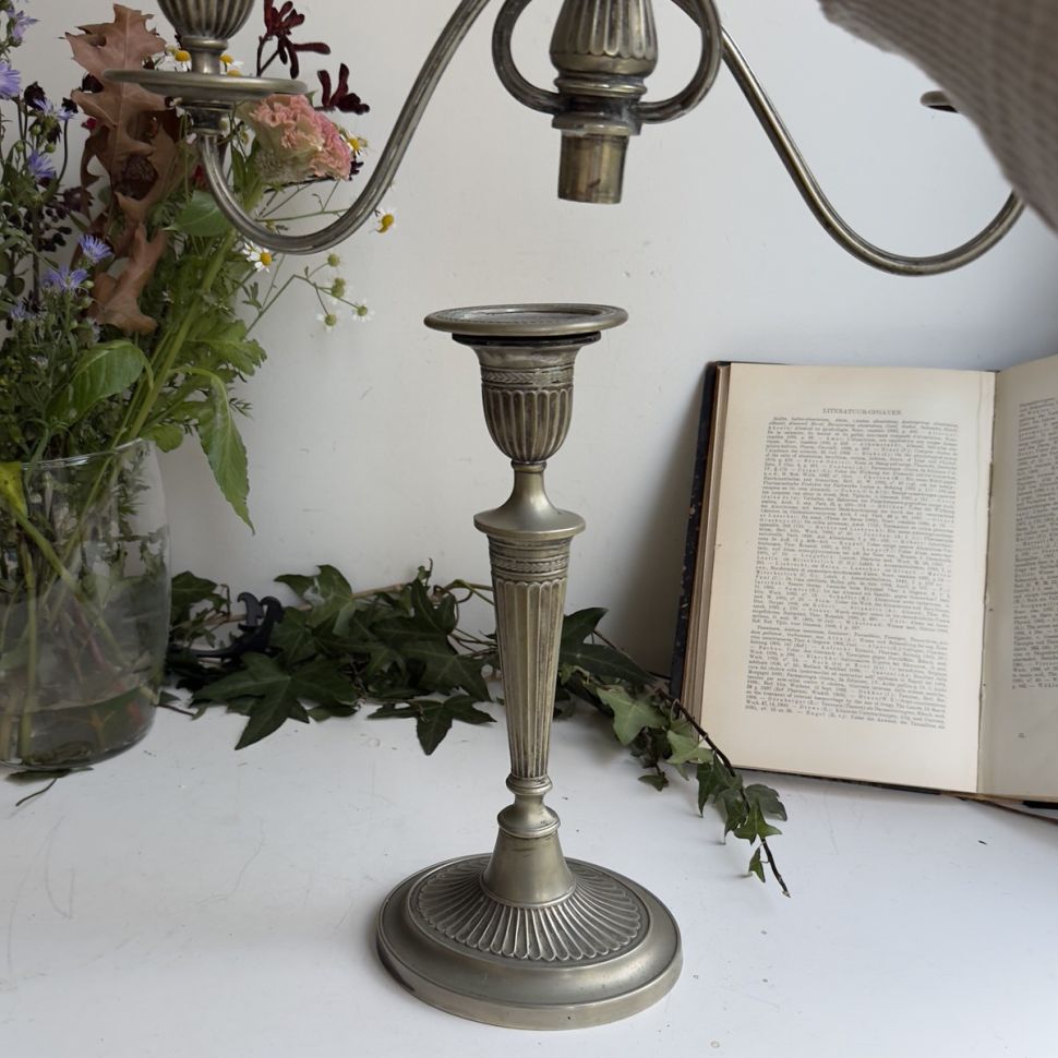 Подсвечник на три свечи трансформер мельхиор Франция