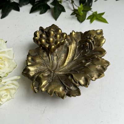 Чернильница винтажная латунь без чашечки 27 см Франция