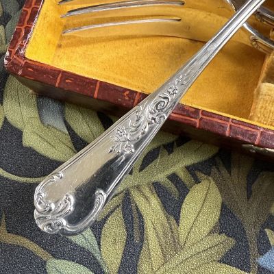 Вилка трезубец 15 см серебрение Франция