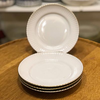 Тарелка десертная 17,5 см с золотой каймой