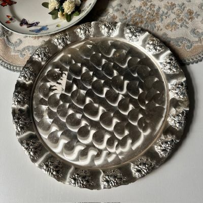 Блюдо поднос 32 см хромирование Германия