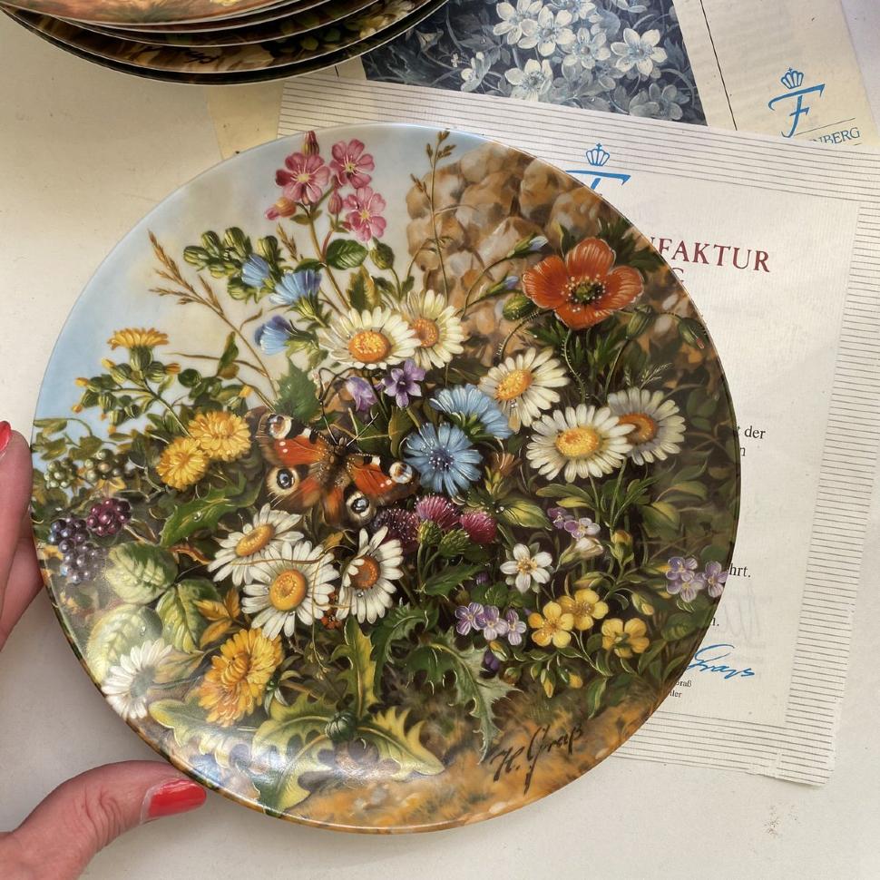 Тарелка 19 см Furstenberg Am der Maufer 1989