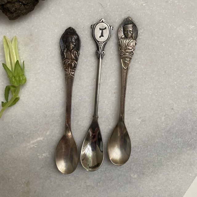 Ложка чайная 12 см набор 3 шт мельхиор сталь Голландия