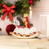Подсвечник ВиллеройБох Christmas Toy's Мишка на лошадке-качалке 22 см Германия