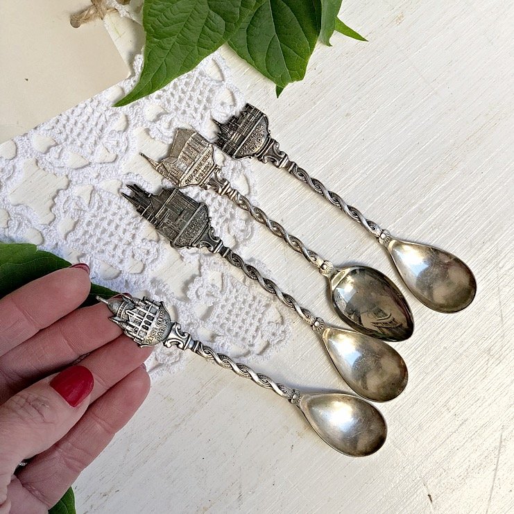 Кофейная ложка, набор 4 шт. соборы