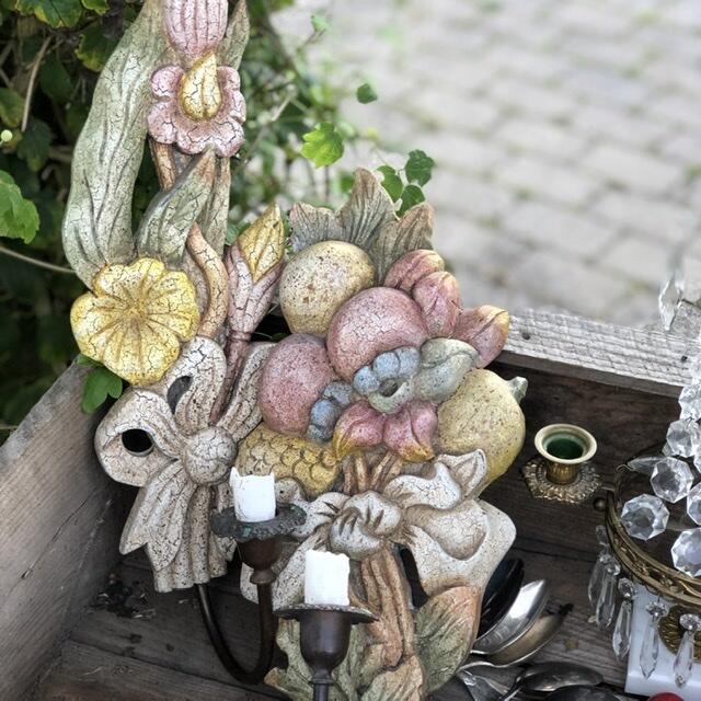 Подсвечник настенный пара 2 шт Италия дерево