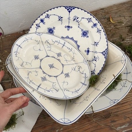 Блюдо малое Indisch Blau 120 лет