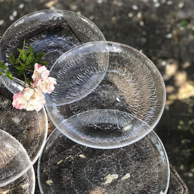 Тарелка Вспышка 25 см хрусталь Швеция