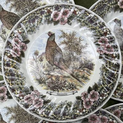 Тарелка Wildlife Scenes by Churchill Фазаны 26 см Англия 