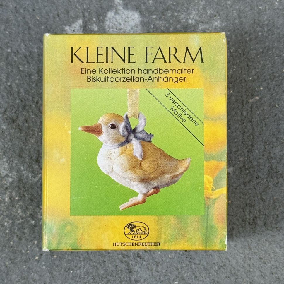 Подвес Hutschenreuther Цыпленок 5 см бисквитный фарфор Германия  