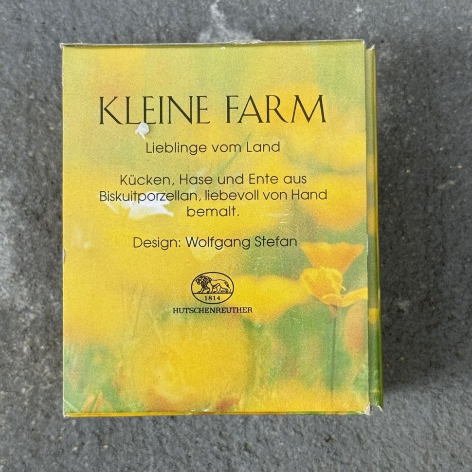 Подвес Hutschenreuther Цыпленок 5 см бисквитный фарфор Германия  