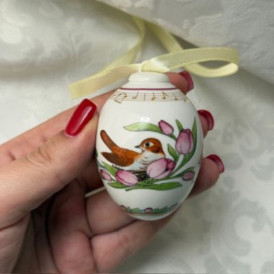 Подвес Яйцо пасхальное Hutschenreuther 7 см фарфор Германия 2009 г.