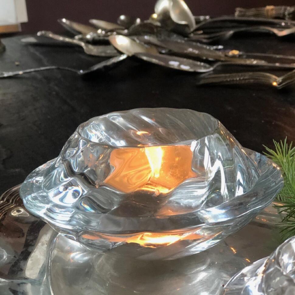 Подсвечник 14 см Holme Gaard хрусталь Дания