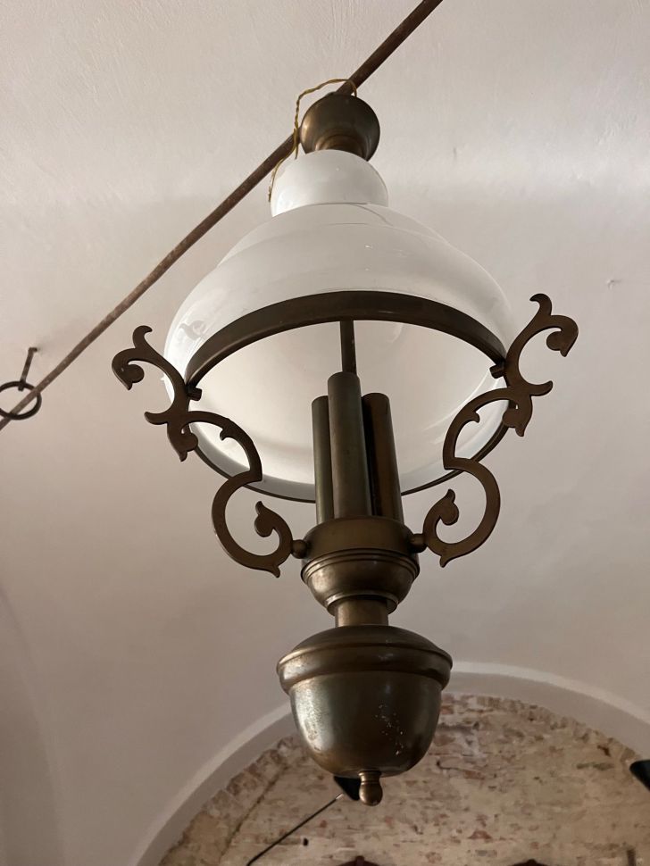 Люстра 36 см стекло металл Италия