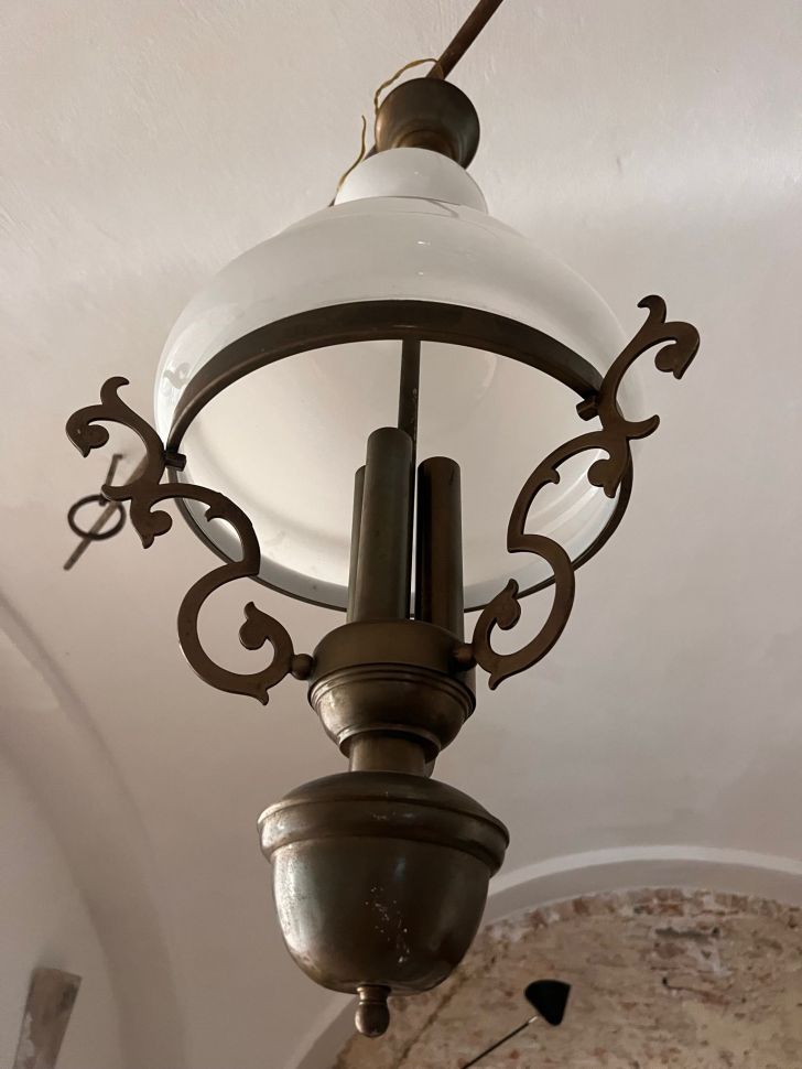 Люстра 36 см стекло металл Италия