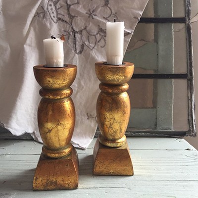 Подсвечник деревянный на одну свечу