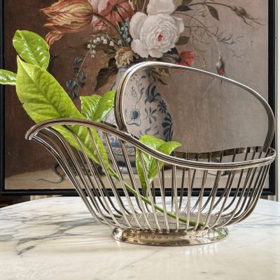 Корзина подставка для бутылки Christofle Gallia 25 см серебрение Франция