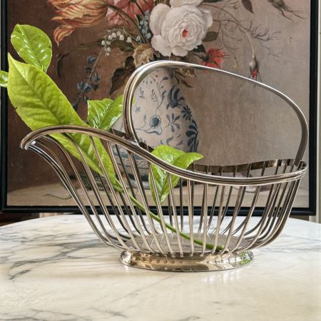 Корзина подставка для бутылки Christofle Gallia 25 см серебрение Франция