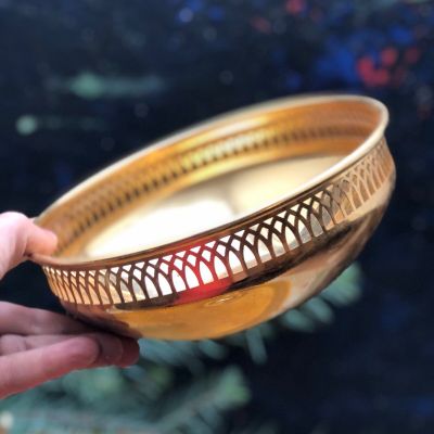 Конфетница 18 см металл