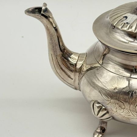 Чайник на фигурных ножках 350 мл серебрение